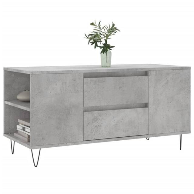 Berkfield Home Modern Coffee Table Concrete Grey 102x44.5x50 cm Engineered Wood - image 1