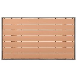 Berkfield Home Garden Table Grey 120x70x66 cm Poly Rattan - Size: 120 x 70 x 66 cm - thumbnail 3
