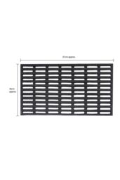 JVL Robusta Rubber Doormat 36x61cm in Black - Size: 40 cm x 60 cm - thumbnail 6