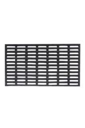 JVL Robusta Rubber Doormat 36x61cm in Black - Size: 40 cm x 60 cm - thumbnail 2