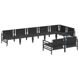 Berkfield Home Garden Sofa Set 8 pcs Anthracite Steel - thumbnail 6