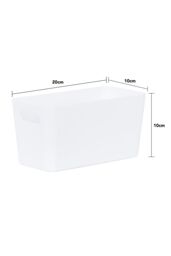 Wham Plastic Studio Basket 6.01 Rectangular in White - thumbnail 4