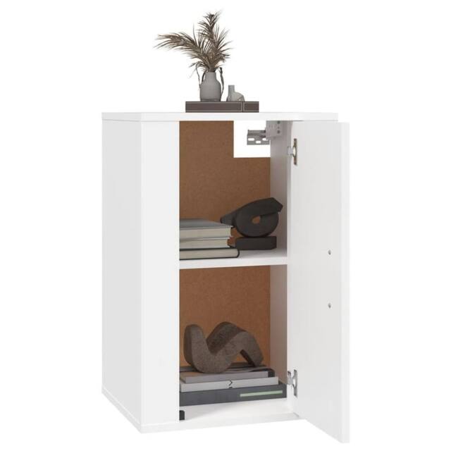 Berkfield Home Wall Mounted TV Cabinets 2 pcs White 40x34.5x60 cm - image 1