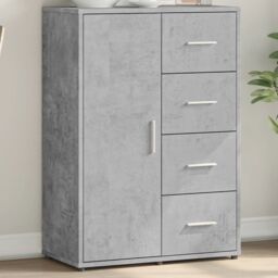 Berkfield Home Sideboard Concrete Grey 60x31x84 cm Engineered Wood - Size: 60 x 31 x 84 cm - thumbnail 1