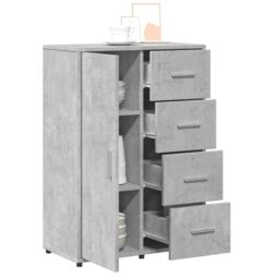 Berkfield Home Sideboard Concrete Grey 60x31x84 cm Engineered Wood - Size: 60 x 31 x 84 cm - thumbnail 4