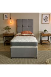 eXtreme Comfort Ltd Cooltouch Essentials Grey Memory Foam Hybrid Spring Mattress in Mid Grey - Size: EU Single - thumbnail 2