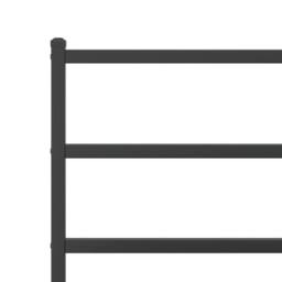Berkfield Home Metal Bed Frame without Mattress with Footboard¬†Black 80x200cm in Black - Size: 80x200 cm - thumbnail 8