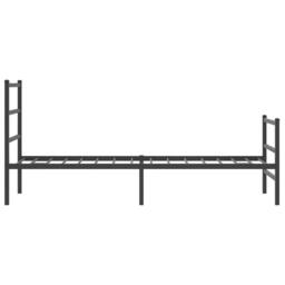 Berkfield Home Metal Bed Frame without Mattress with Footboard¬†Black 80x200cm in Black - Size: 80x200 cm - thumbnail 6