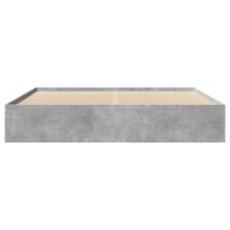 Berkfield Home Bed Frame without Mattress Concrete Grey 180x200cm Engineered Wood - Size: Super King - thumbnail 5