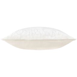 HOEM Malans Cut Velvet Piped Cushion in Cream - Size: 45 cm x 45 cm - thumbnail 3