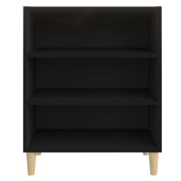 Berkfield Home Sideboard Black 57x35x70 cm Engineered Wood - Size: 57 x 35 x 70 cm - thumbnail 4