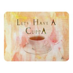 Benjamin Tate Design Lets Have A Cuppa Blanket in Natural - Size: 120 cm x 150 cm - thumbnail 1