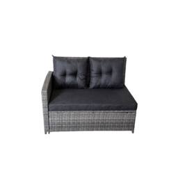 Home Detail Montego Corner Rattan Garden Dining Set in Mid Grey - thumbnail 4