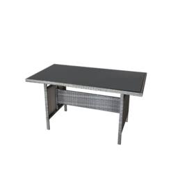 Home Detail Montego Corner Rattan Garden Dining Set in Mid Grey - thumbnail 7