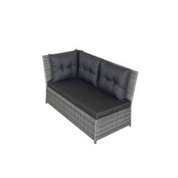 Home Detail Montego Corner Rattan Garden Dining Set in Mid Grey - thumbnail 5