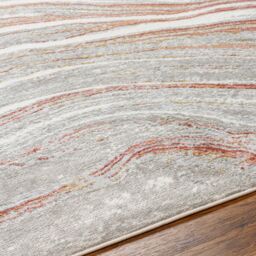 Livabliss San Francisco-Modern Pink Grey Yellow Blue Green Graphic Living Dining Rug in Coral - Size: 120 cm x 170 cm - thumbnail 3