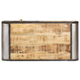 Berkfield Home Dense Coffee Table 100x50x35 cm Solid Mango Wood in Brown - Size: 100 x 50 x 35 cm - thumbnail 4
