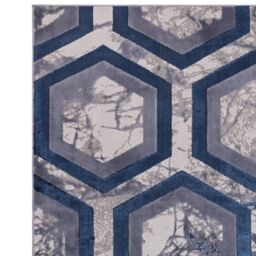 The Rug Shop UK Modern Abstract Area Polyester Polypropylene Easy to clean Rug in Dark Blue - Size: 200 cm x 290 cm - thumbnail 4