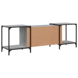 Berkfield Home TV Cabinet Grey Sonoma 153x37x50 cm Engineered Wood - Size: 153 x 37 x 50 cm - thumbnail 6