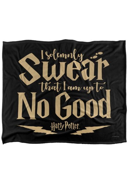 Warner Brothers Harry Potter No Good Blanket 152 x 127 cm in White - image 1