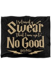 Warner Brothers Harry Potter No Good Blanket 152 x 127 cm in White - thumbnail 1
