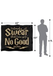 Warner Brothers Harry Potter No Good Blanket 152 x 127 cm in White - thumbnail 5