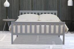Flintshire Furniture Ltd Marnel Wooden Bed Frame in Grey - Size: King - thumbnail 1