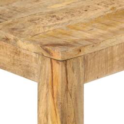 Berkfield Home Beautiful Console Table 110x35x76 cm Rough Mango Wood in Brown - Size: 110 x 35 x 76 cm - thumbnail 4