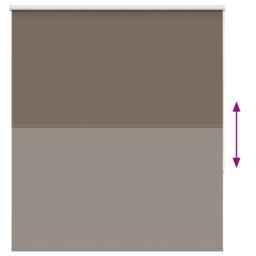 Berkfield Home Roller Blind Blackout Coffee 125x130 cm Fabric Width 121.6 cm Polyester in Brown - thumbnail 5