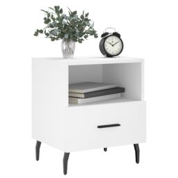 Berkfield Home Bedside Cabinets 2 pcs White 40x35x47.5 cm Engineered Wood - thumbnail 4