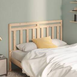 Berkfield Home Bed Headboard 166x4x100 cm Solid Wood Pine in Brown - Size: 166 x 4 x 100 cm - thumbnail 1