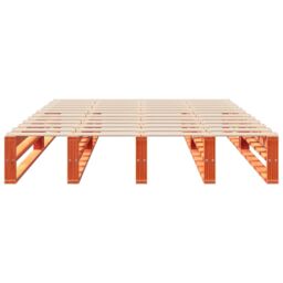Berkfield Home Bed Frame without Mattress Wax Brown 160x200 cm Solid Wood Pine - thumbnail 4