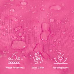 icon Kids High Back Bean Bag Red Indoor Outdoor Childrens Bean Bags in Pink - thumbnail 6