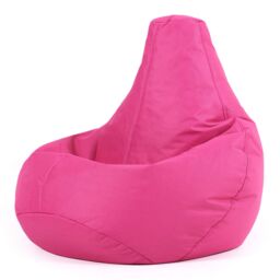 icon Kids High Back Bean Bag Red Indoor Outdoor Childrens Bean Bags in Pink - thumbnail 1