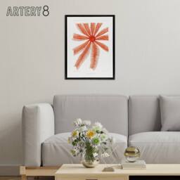 "Artery8 Brisingida Starfish Marine Life Albert I Framed Canvas Wall Art Print in White - Size: W12"" x H16""" - thumbnail 3