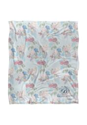 Bridgerton By Catherine Lansfield Bridgerton B Floral Silky Touch Super Soft Throw Blanket 152 X 127 cm in White - thumbnail 1