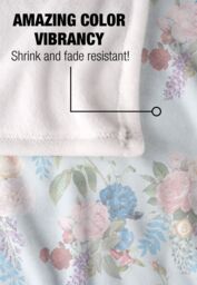 Bridgerton By Catherine Lansfield Bridgerton B Floral Silky Touch Super Soft Throw Blanket 152 X 127 cm in White - thumbnail 4
