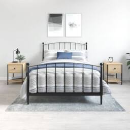 Berkfield Home Bedside Tables 2 pcs Sonoma Oak 34x35.5x45 cm Engineered Wood in Tan - thumbnail 2