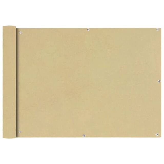 Berkfield Home Balcony Screen Oxford Fabric 75x400 cm Beige - image 1