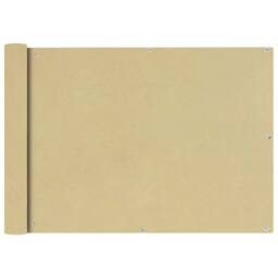 Berkfield Home Balcony Screen Oxford Fabric 75x400 cm Beige - thumbnail 1