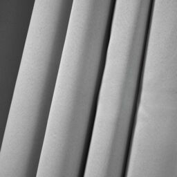 OHS Pair of Eyelet OR Pencil Pleat Blackout Curtains Thermal Ready Made in Silver - Size: 228 cm width x 228 cm drop - thumbnail 3
