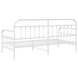 Berkfield Home Daybed Frame White 100x200 cm Steel - thumbnail 8