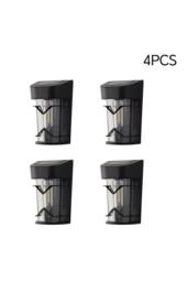 Living and Home 4 Packs Solar-Powered Outdoor Wall Lights in Black - thumbnail 3