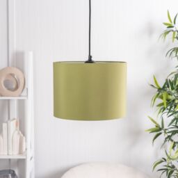 ValueLights Torbery Set of 3 Nesting Easy Fit Ceiling Light Lamp Shades with Bulbs in Olive - thumbnail 7
