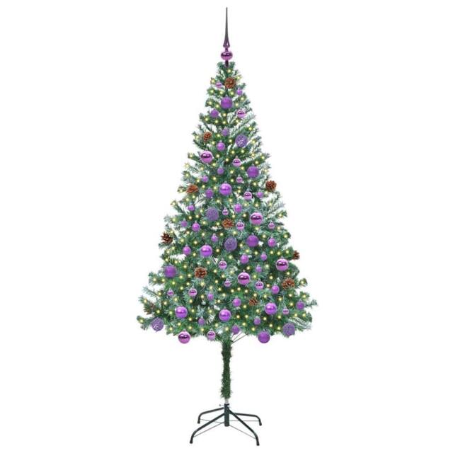 Berkfield Home Elegant Artificial Christmas Tree with Stand Green 180 cm PVC and - image 1