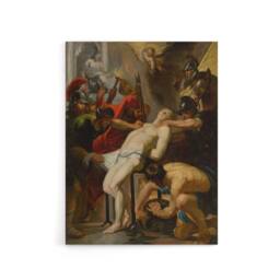 "Artery8 Peter Paul Rubens Martyrdom of Saint Lawrence Canvas Wall Art Print - Size: W12"" x H16""" - thumbnail 1