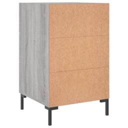 Berkfield Home Modern Bedside Cabinet Grey Sonoma 40x40x66 cm Engineered Wood - Size: 40 x 40 x 66 cm - thumbnail 8