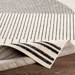 Livabliss Floransa-Geometric Grey Ivory Brown Modern Living Dining Bedroom Rug - Size: 160 cm x 215 cm - thumbnail 4