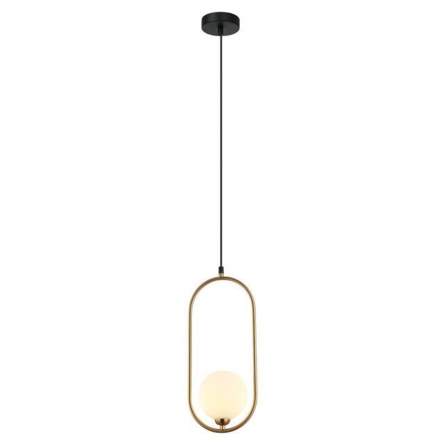 Netlighting Lupus Modern 1 Light Globe Pendant Ceiling Light G9 in Brown - image 1