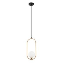 Netlighting Lupus Modern 1 Light Globe Pendant Ceiling Light G9 in Brown - thumbnail 2